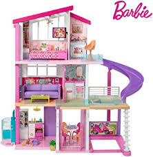 Das puppenhaus hat eine beeindruckende größe und drei etagen mit acht verschiedenen räumen voller. Barbie Dreamhouse Adventures Dreamhouse With 3 Floors 8 Rooms Pool With Slide And Accessories Approx 116 Cm Tall With Lights And Sounds Toys For Ages 3 Years And Over Amazon De Spielzeug