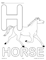 H Is For Horse Coloring Page Youngandtae Com Alphabet Coloring Alphabet Coloring Pages H Alphabet