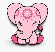 Cute Pink Elephant Png Download Pink Baby Elephant Cartoon Transparent Png Transparent Png Image Pngitem
