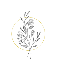 Botanical Elegant Flower Bouquet Modern Minimal Drawing Of Simple Black And White Wildflowers Digital Download In 2020 Minimal Drawings Inspirational Tattoos Flower Drawing