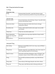 Institusi kewangan berperanan menyediakan kemudahan pinjaman kepada pelabur yang. Bab 1 Wang Dan Institusi Kewangan