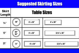 Table Skirts Table Skirt Clips How To Measure Table