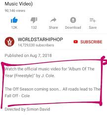 Took years to reach this form, he tweeted upon its arrival. J Cole Album Of The Year Freestyle Rapper Teases New Project The Off Season Mynaijalyrics