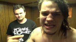 JC ROTTEN, NICK DEPP & JOHN WAYNE MURDOCH talk before triple dog collar  match at BLOODFEAST!