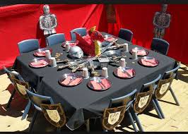 Knights Table Knight Party Dragon Birthday Parties Knight Princess Party