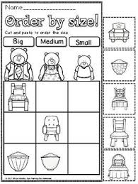 Goldilocks And The Three Bears Size Sort By Eye Popping Fun Resources Bear Activities Preschool Goldilocks And The Three Bears Bears Preschool