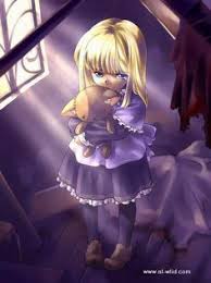 صور انمي حزين روعه Little Girl Manga Anime Crying Teddy Bear Cartoon