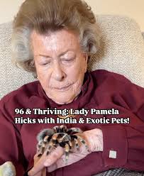 At 96, the daughter of Lord Louis Mountbatten—former lady-in-waiting and  Queen Elizabeth II's bridesmaid—hosted a menagerie tea in Oxfordshire with  daughter India Hicks. From tarantula to meerkat and sugar glider, she marked