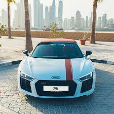Drive The Audi R8 V10 Spyder For Aed 2000 Day In Dubai Rental Cost Includes Comprehensive Insurance An Car Rental Deals Dubai Cars Car Rental