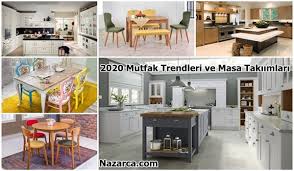 Trend Mutfaklar Trend Masa Takimlari Ile Guzel 2020 Nazarca Com 2020 Mutfak Trendler Zikzak Battaniye