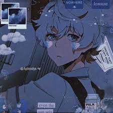 Image of anime clipart aesthetic circle transparent cartoon free. Blue Anime Pfp Aesthetic Boy