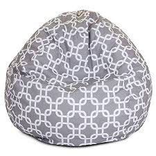 Soft bean bag foam giant sofa chair microsuede memory living room chair lazy. Majestic Home Goods Classic Bean Bag Chair Links Giant Classic Bean Bags For Small Adults And Kids 28 X 28 X 22 Inches Gray Walmart Canada