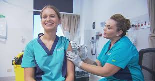 Nurse uniforms, also called scrubs, work well for busy professionals on the go. Coronavirus Queensland Covid 19 Vaccine Rollout Revealed As First Frontline Workers Get Jab
