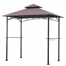Sunjoy Group 230637 Four Seasons Courtyard Grill Gazebo With Led Lights Walmart Com Walmart Com