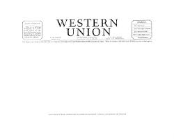 Blank Westernunion Telegram Money Transfer Send Money Escape Room