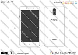 Lenovo Vibe P1 vector drawing