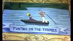 Boating On The River Thames Mary Poppins Party Chalk Drawings Chalk Art