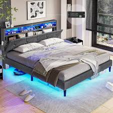 Afuhokles Full Size Bed Frame Led