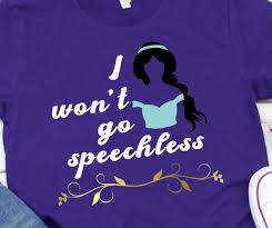 Jasmine I Wont Go Speechless Shirt Aladdin Disney Princess Jasmine New Aladdin