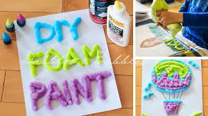 ‪3 Ingredient DIY Foam Paint - Dabbles & Babbles‬‏