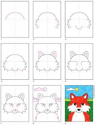 I included the rest of the colors i had planned, but didn't have room for, from my last one (file got way too big). How To Draw A Fox Face Art Projects For Kids
