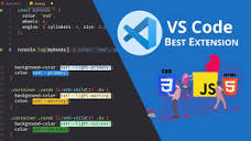 Best VS Code Extension for HTML CSS and JavaScript - YouTube