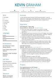 Professional Sap Resume Sample Cv Sample 2020 Resumekraft