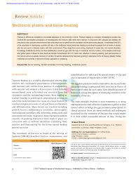 Check spelling or type a new query. Pdf Medicinal Plants And Bone Healing