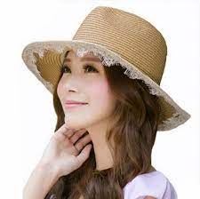 Lace Straw Sun Hat For Women Uv Package Beach Hats
