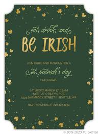 Check spelling or type a new query. Faux Gold Foil Shamrocks St Patrick S Day Invitation St Patricks Day Cards