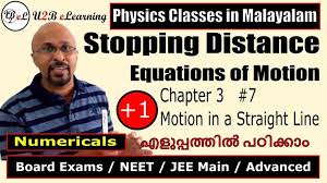 Stopping Distance Plus One Physics Chapter 3 Motion In A Straight In 2020 Physics Chapter Board Exam