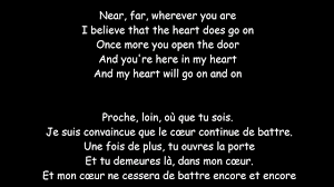Check spelling or type a new query. My Heart Will Go On Celine Dion Lyrics Et Traduction Youtube