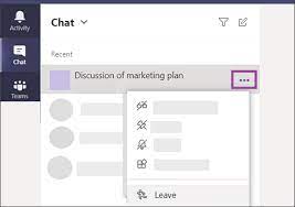 Click to the top right to open the conversation information. Leave Or Remove Someone From A Group Chat Office Support