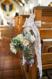 Church Pew Ceremony Flowers Church Wedding Decorations Rustic Wedding Decor Wedding Pew Decorations