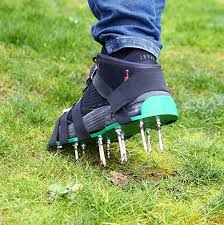 For a fun workout, attach these spikes to a pair of boots and stomp around your yard to aerate it. Ø§ÙØ§ÙÙØµØ§Ù Ø¹ÙØµØ±Ù ÙÙØ³Ø© Lawn Spike Shoes Ibethecool Com