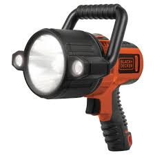 Black And Decker Flashlight Battery Black Decker 10 Watt Led Plus Usb Lithium Ion Rechargeable Spotlight Slv2b The Home Depot In 2020 Led Spotlight Spotlight Flashlight Rechargeable Light