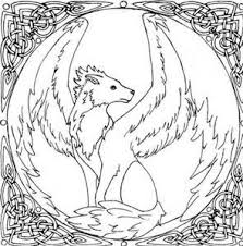 Wing Wolf Coloring Coloring Pages Wolf Colors Fox Coloring Page