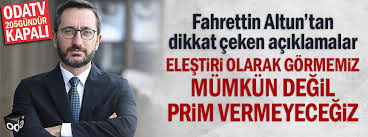 Fahrettin altun'un yaşamına ve çalışmalarına da şöyle bir göz atalım o halde… Fahrettin Altun Tan Dikkat Ceken Aciklamalar