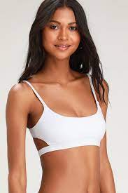 Ocean Adventure White Tie Back Bikini Top White Swim Tops Bikini Tops White Bikini Tops