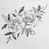 Plantillas o disenos para tatuajes de rosas. 1