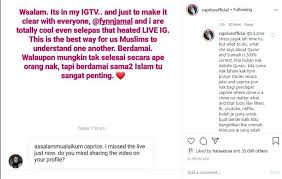Saya mengenali nama fynn jamal sebagai seorang penyanyi bukannya sebagai seorang pemuisi. Apa Kaitan Guna Filter Di Laman Sosial Boleh Kena Rogol Caprice Keliru Sehingga Berdebat Dengan Fynn Jamal Sensasi Mstar