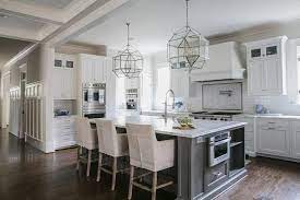 Open Floor Plan White And Warm Wood Designer Kitchens Grey Kitchen Island Grey Kitchen Designs Grey Kitchen