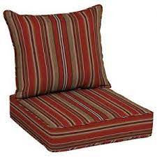 allen roth 2 piece priscilla stripe red deep seat patio chair cushion sale backyardequip com patio seat cushions outdoor couch cushions patio chair cushions