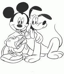 Pluto and a beaver having fun in have fun coloring them! 20 Free Printable Mickey Mouse Coloring Pages For Kids Everfreecoloring Com