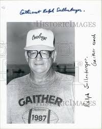 1987 Press Photo Ralph Sullenberger Gaither coach Cowboys