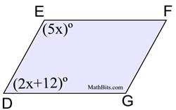 Even for a rectangle with sides a and b, the area only gives you. Sample Problems Involving Quadrilaterals Mathbitsnotebook Geo Ccss Math