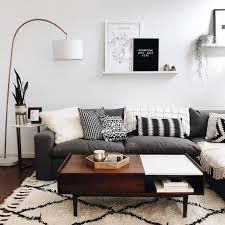 Scandinavian home has paid advertising banners and product affiliate links, which means i earn a very small amount of money if you click through and buy an item. Scandinavian Living Room Down To Earth Colors With Black And White Interio Small Apartment Living Room Living Room Scandinavian Minimalist Living Room Design