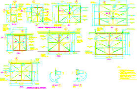 Hold up a door, only use a steel roof hook,. Doors And Folding Gates Steel In Autocad Cad 405 93 Kb Bibliocad