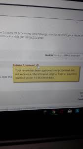 All returns follow our return policy. Return Approved Newegg