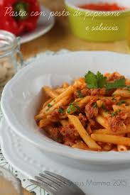 Pasta crema di peperoni e salsiccia. Pasta Con Pesto Di Peperoni E Salsiccia Status Mamma